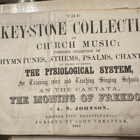 The Key Stone Collection Of Church Music - Hymns Psalms by A N Johnson HB 1857 - Picture 5 of 11